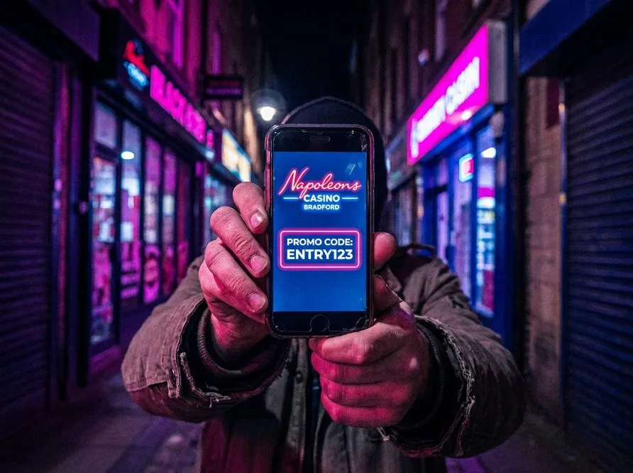 enter promo code for exclusive discount (Napoleons Casino Bradford)